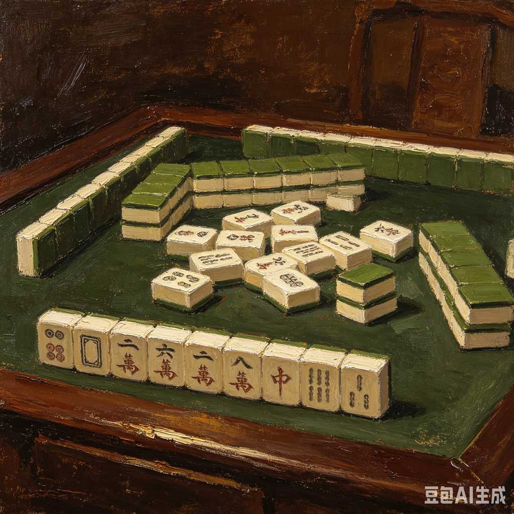modern oriental mahjong set