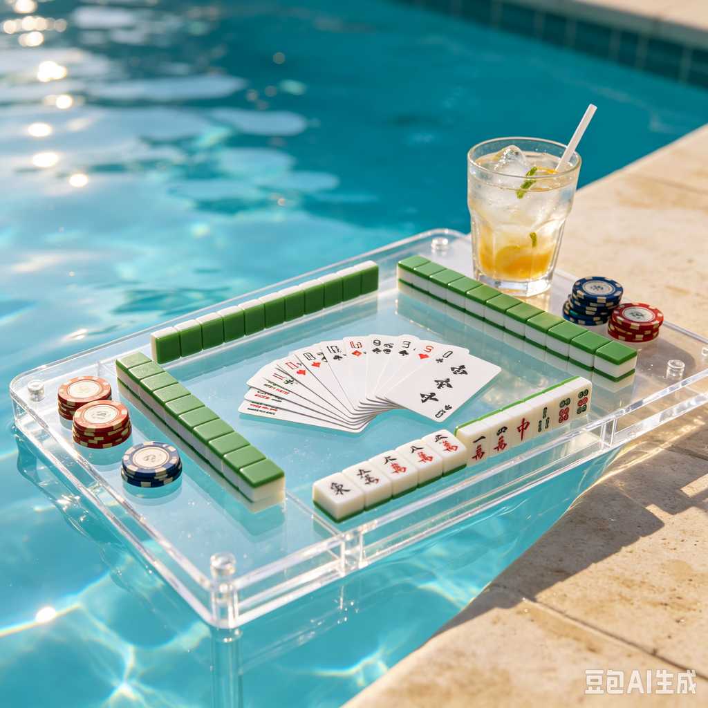 transparent acrylic mahjong set